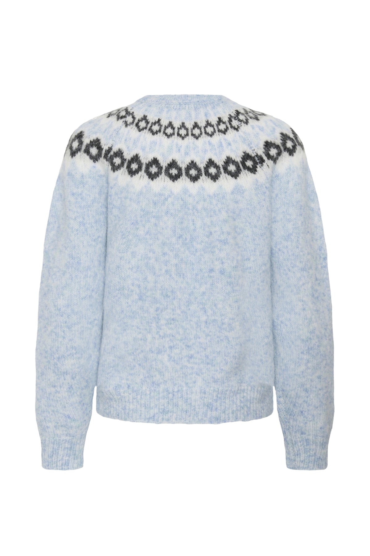 KAberta Pullover Blue Mel. -Grå/Krita Mönster - 10512107
