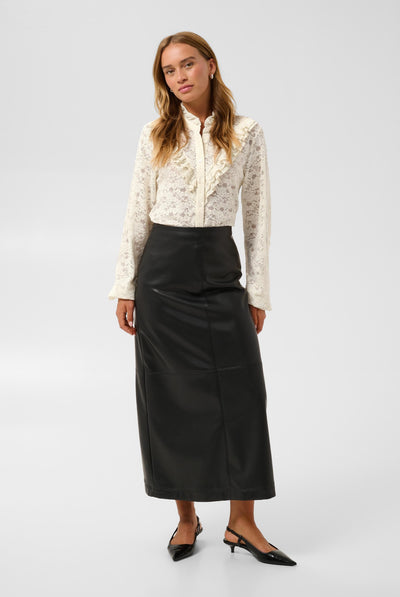 KAgigi Flounce Lace Shirt Whisper White - 110701 - 10512108 Thumbnail