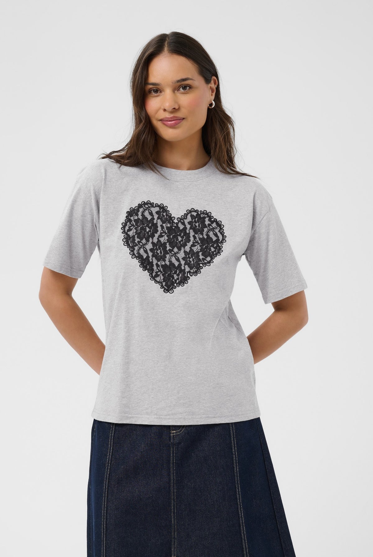KAgloria T-Shirt Gråmelerad - 100123B - 10512122