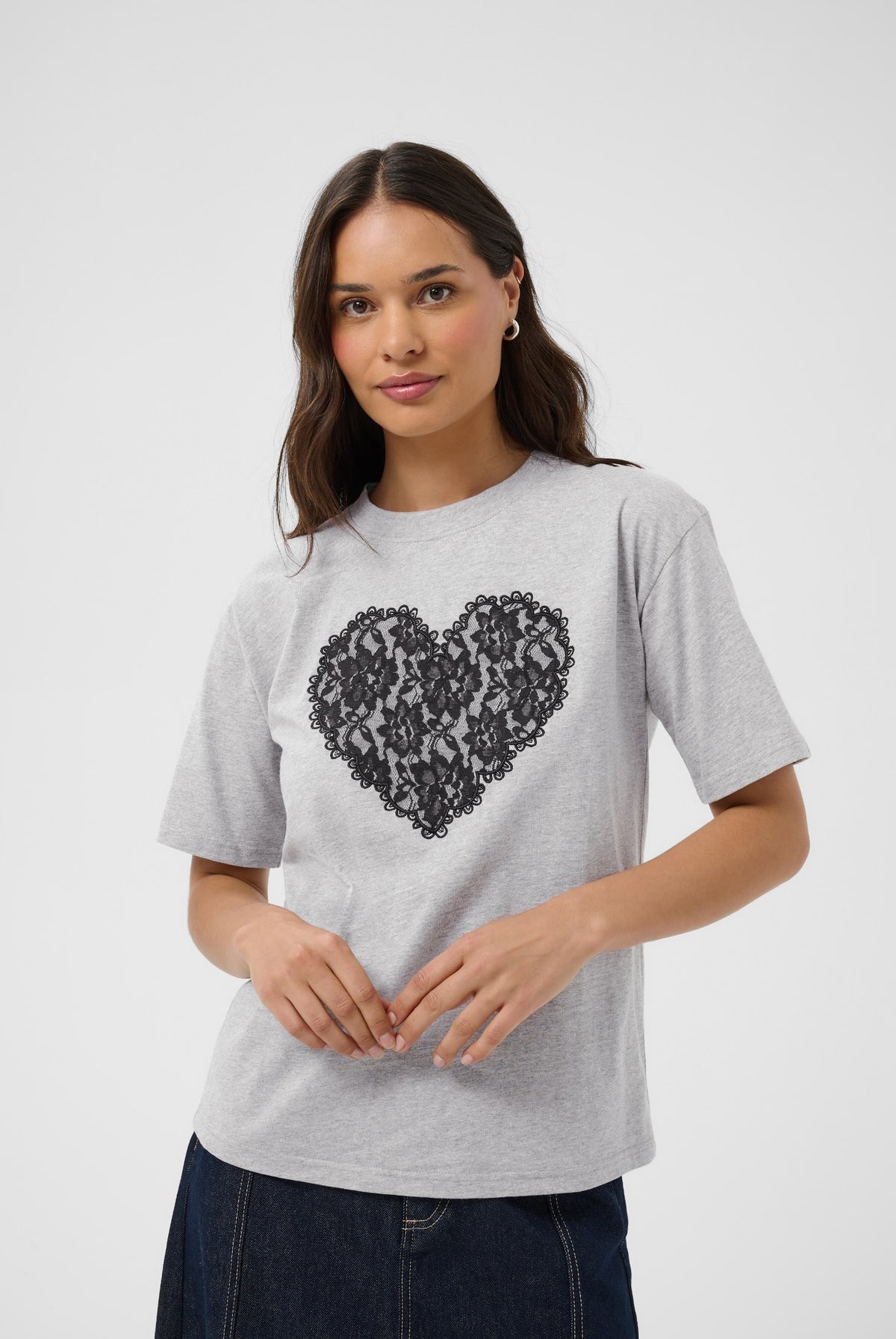KAgloria T-Shirt Gråmelerad - 100123B - 10512122