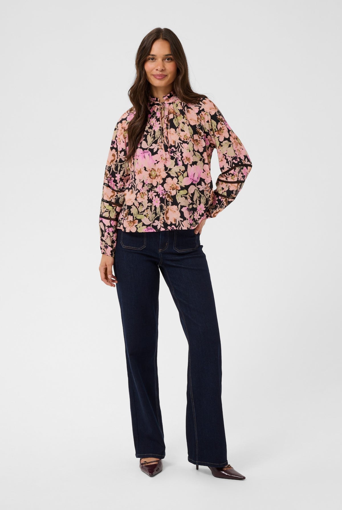 KApatrice Blus Rosa Blommönster - 109806 - 10512140
