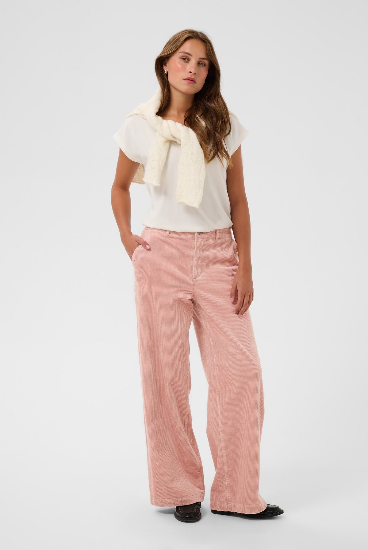 KAsella manchesterbyxor Pale Mauve - 151607 - 10512143