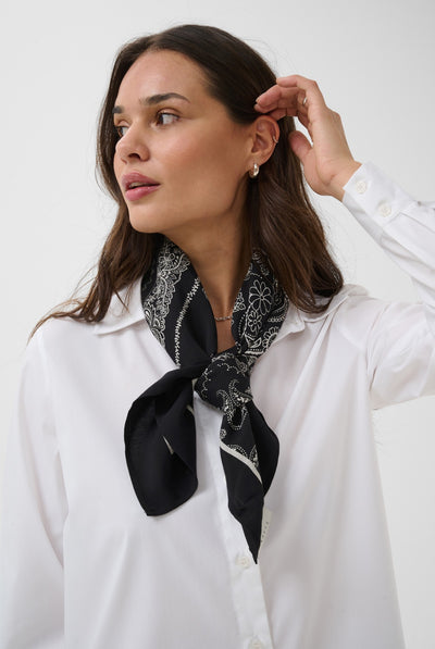 KAgardenia Scarf Black/Turtledove Scarf Print - - 10512184 Thumbnail