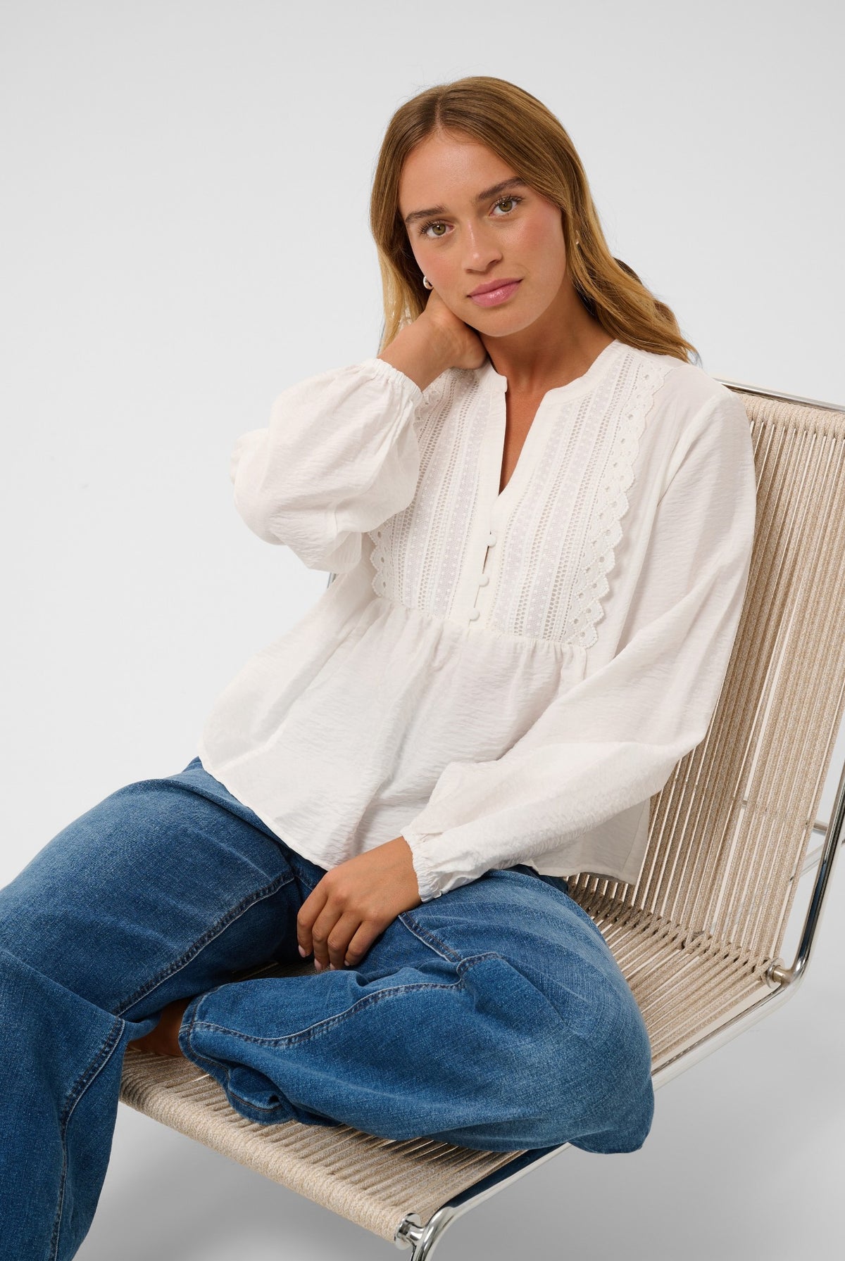 KAgalina Blus Chalk - 110602 - 10512202