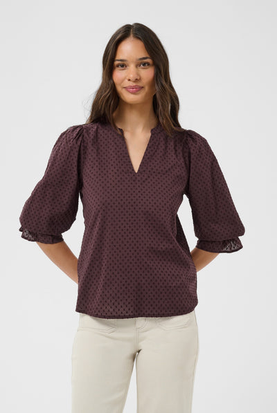 KAjordis Blouse Fudge - 191619 - 10512209 Thumbnail