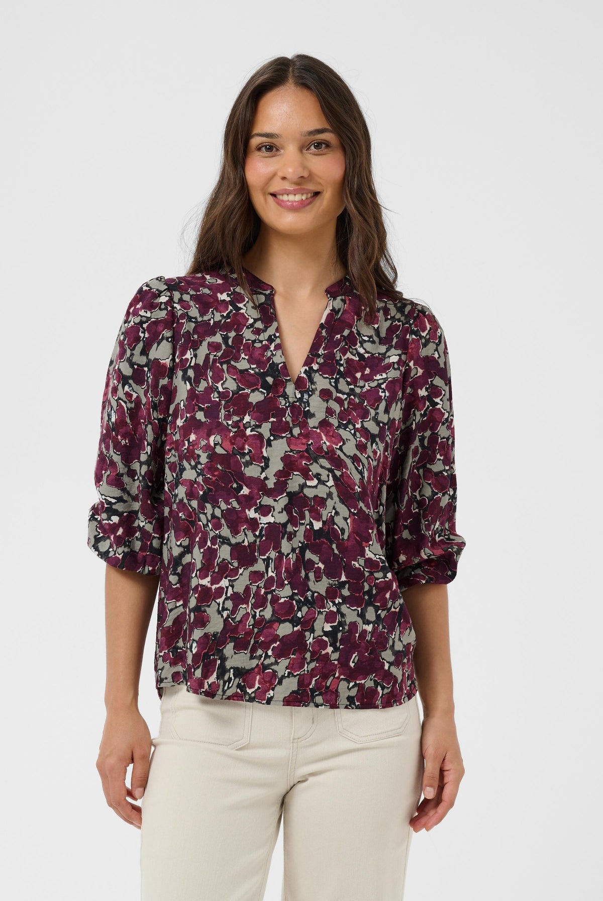 KAsirena Blouse Fudge Abstract Animal - 109785 - 10512211