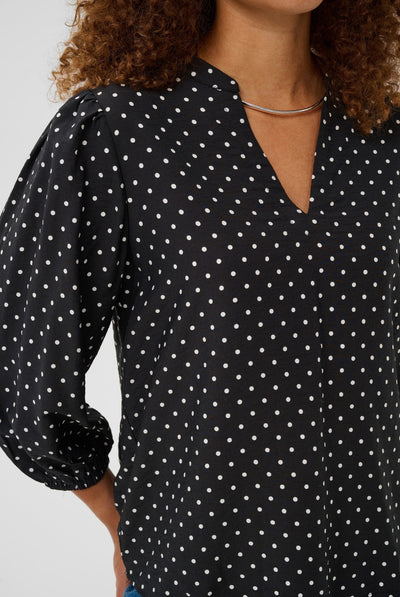 KAsirena Blouse Black W. White Dot - 109793 - 10512211 Thumbnail
