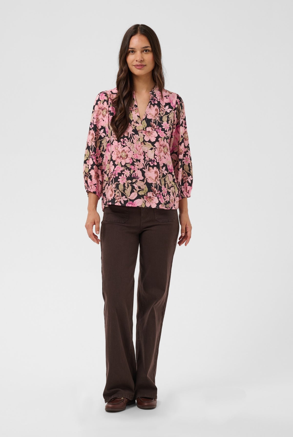 KAsirena Blus Pink Flower Print - 109806 - 10512211