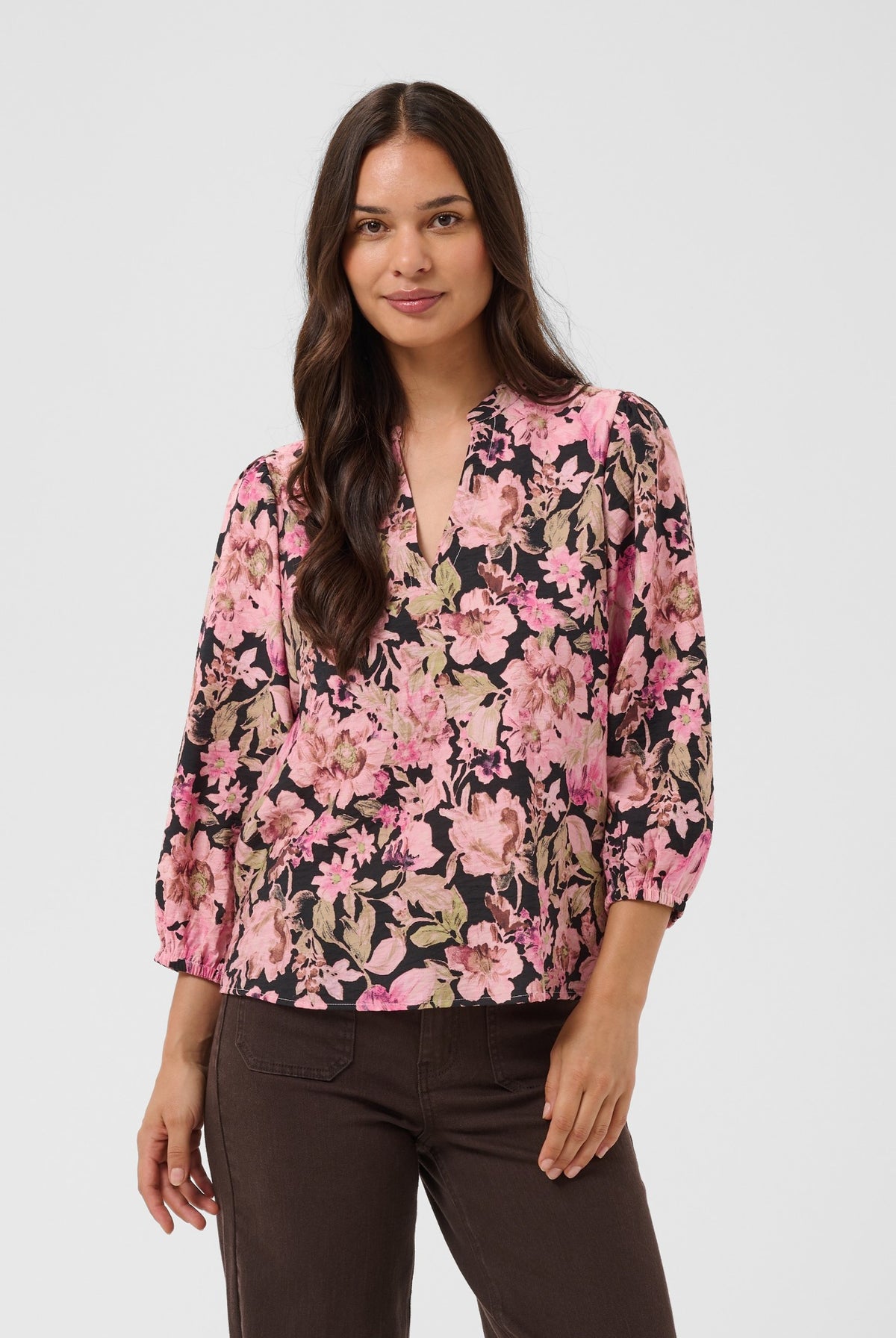 KAsirena Blus Pink Flower Print - 109806 - 10512211
