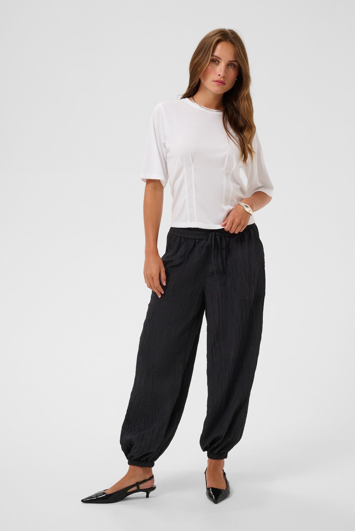 KAlise Pleat T-Shirt Optical White - 110601 - 10512212