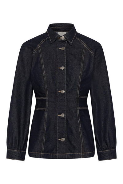 KAghita Denimskjorta Mörkblå otvättad denim - 109 - 10512244 Thumbnail
