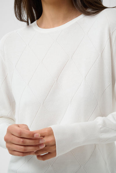 KAlizza Argyle Pullover LS Chalk - 110602 - 10512268 Thumbnail
