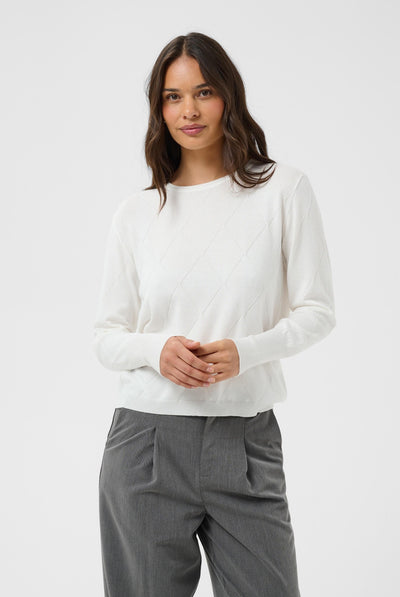 KAlizza Argyle Pullover LS Chalk - 110602 - 10512268 Thumbnail