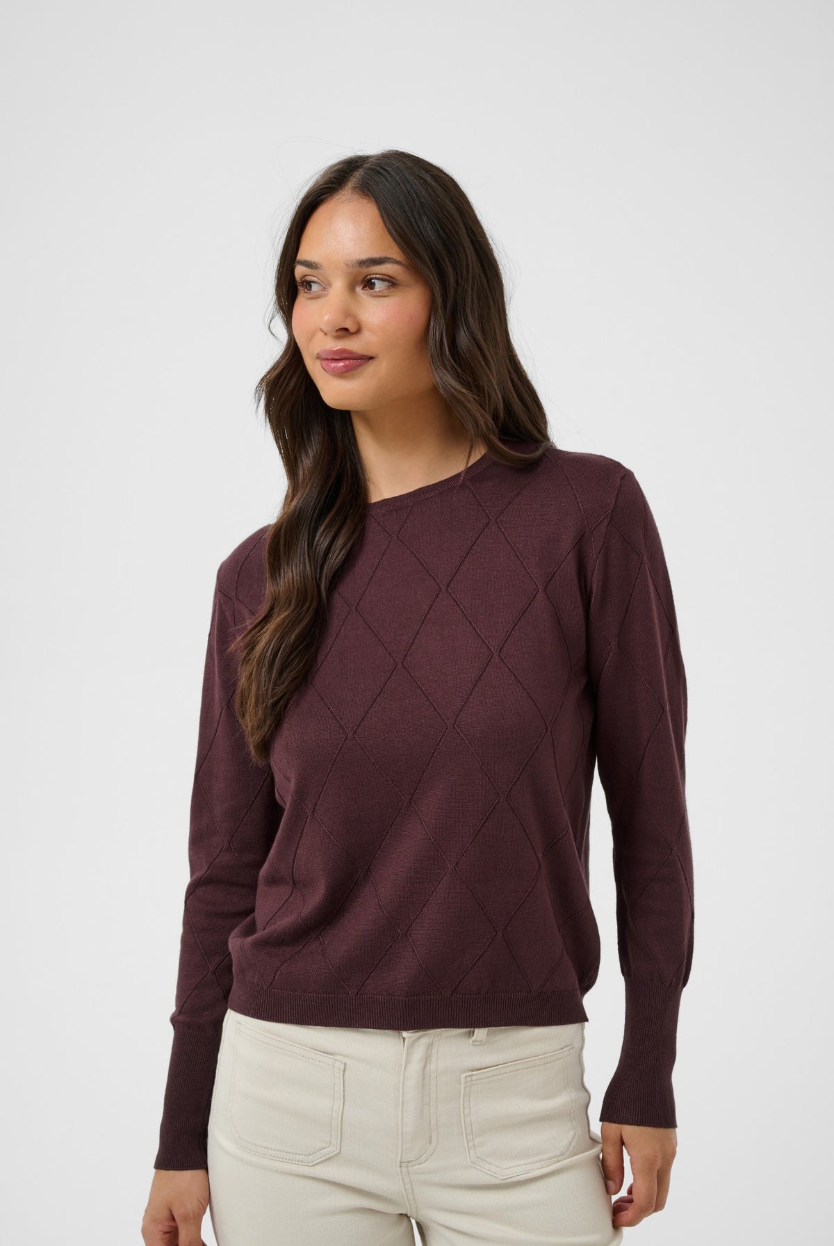 KAlizza Argyle Pullover LS Fudge - 191619 - 10512268