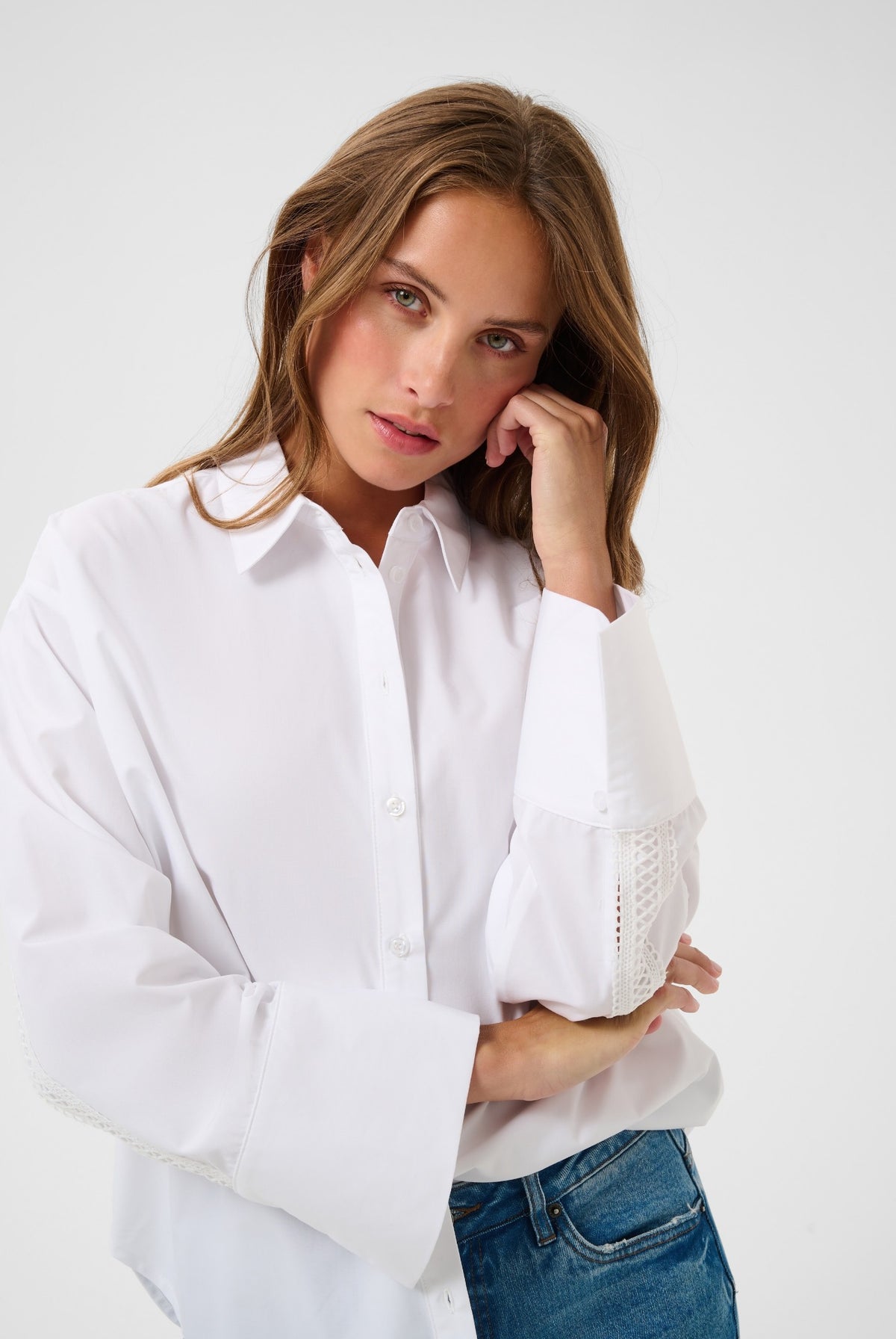 KAkiki Lace Shirt Optical White - 110601 - 10512274