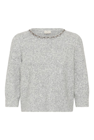 KAselly Pullover Grey Melange - 100123 - 10512296