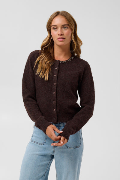 KAselly Cardigan Fudge Melange - 1916191 - 10512297 Thumbnail