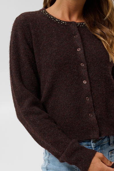 KAselly Cardigan Fudge Melange - 1916191 - 10512297 Thumbnail