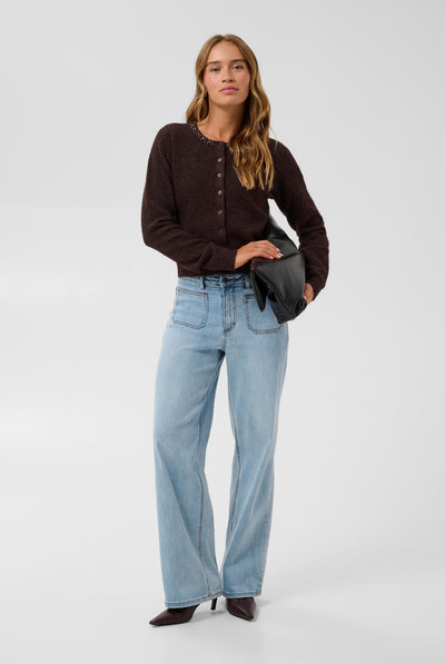 KAselly Cardigan Fudge Melange - 1916191 - 10512297 Thumbnail