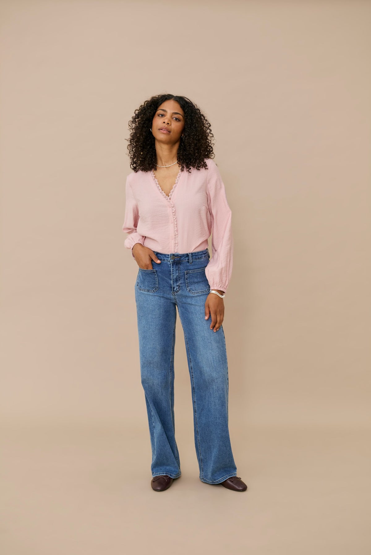 KAsollie blus Pale Mauve - 151607 - 10512368
