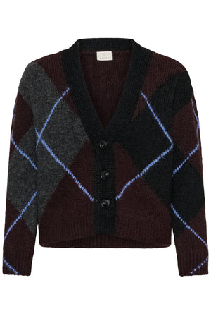 KAgrith Cardigan Mörkgrå melange / Fudge - 10 - 10512617