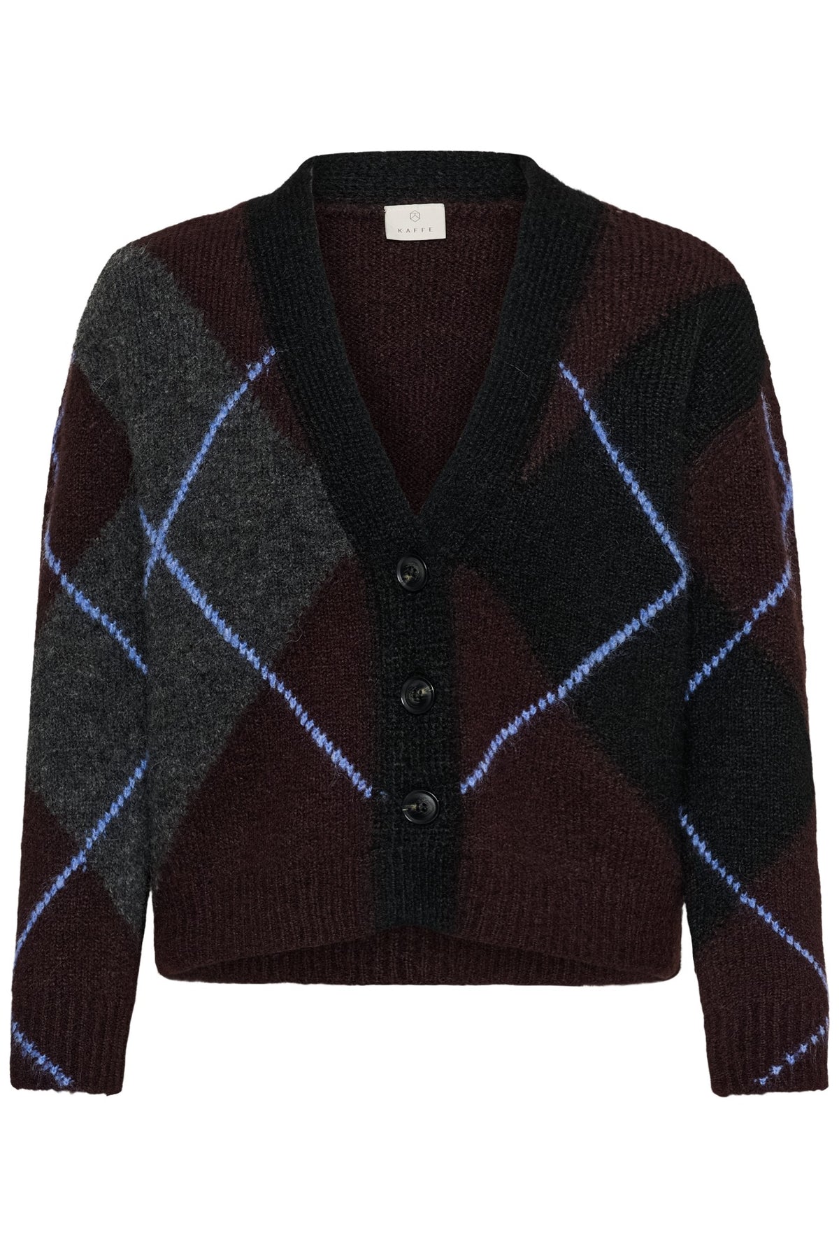 KAgrith Cardigan Mörkgrå melange / Fudge - 10 - 10512617