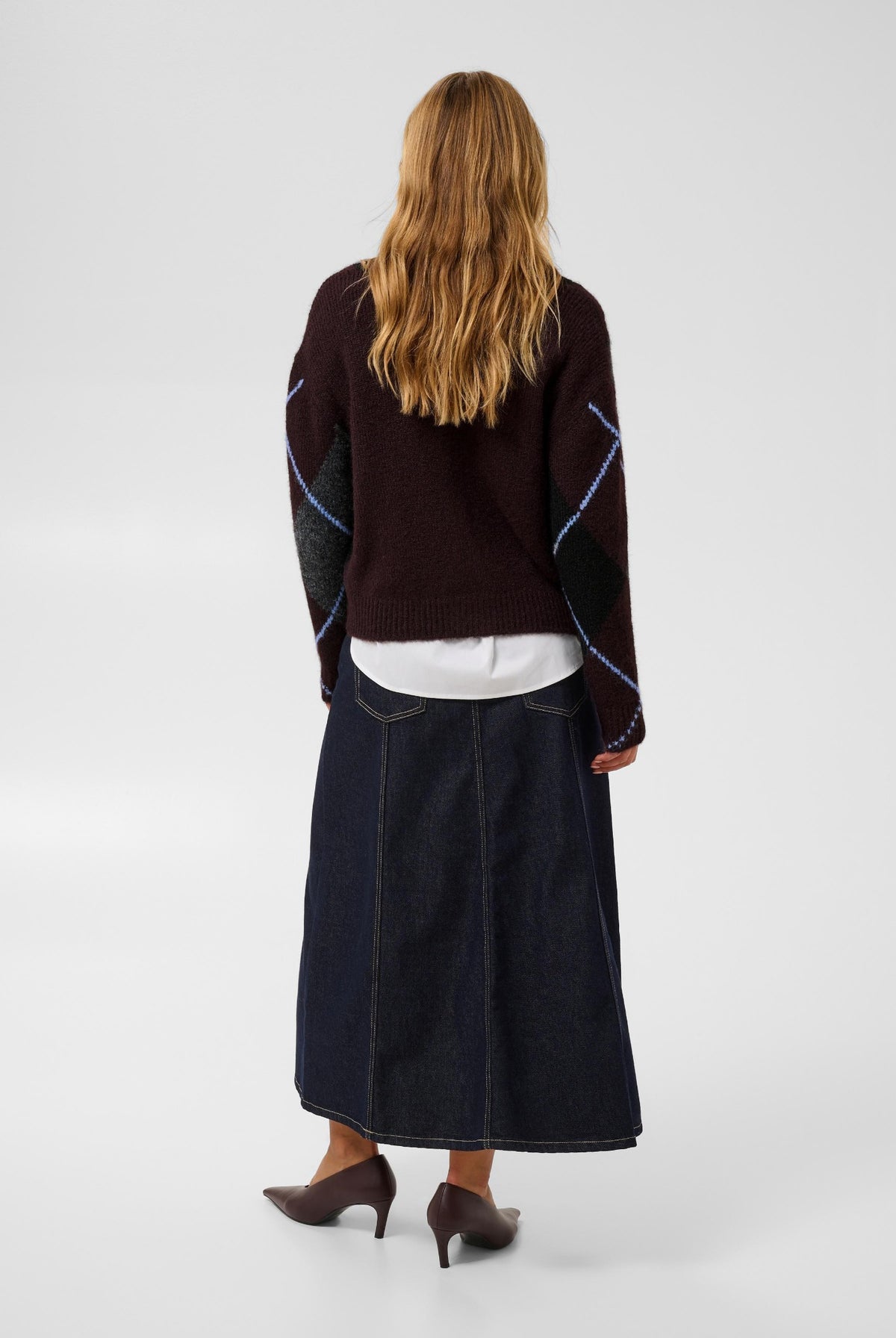 KAgrith Cardigan Mörkgrå melange / Fudge - 10 - 10512617