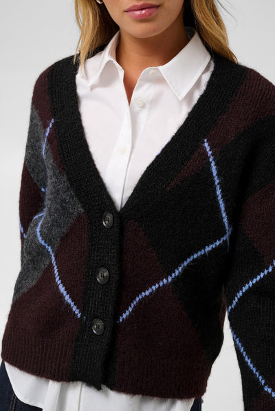 KAgrith Cardigan Mörkgrå melange / Fudge - 10 - 10512617 Thumbnail