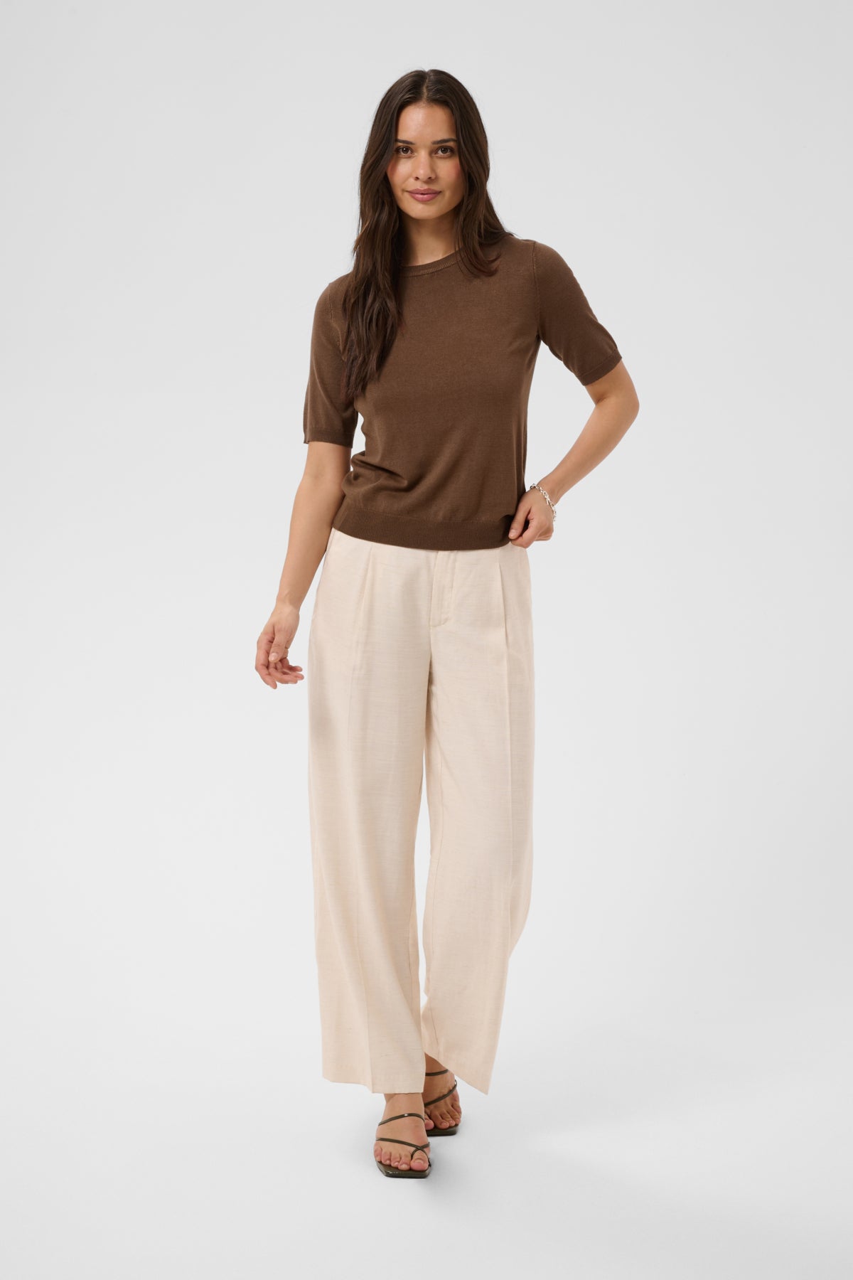 KAlizza Kortärmad Stickad Soft Silt - 181232 - 10512767