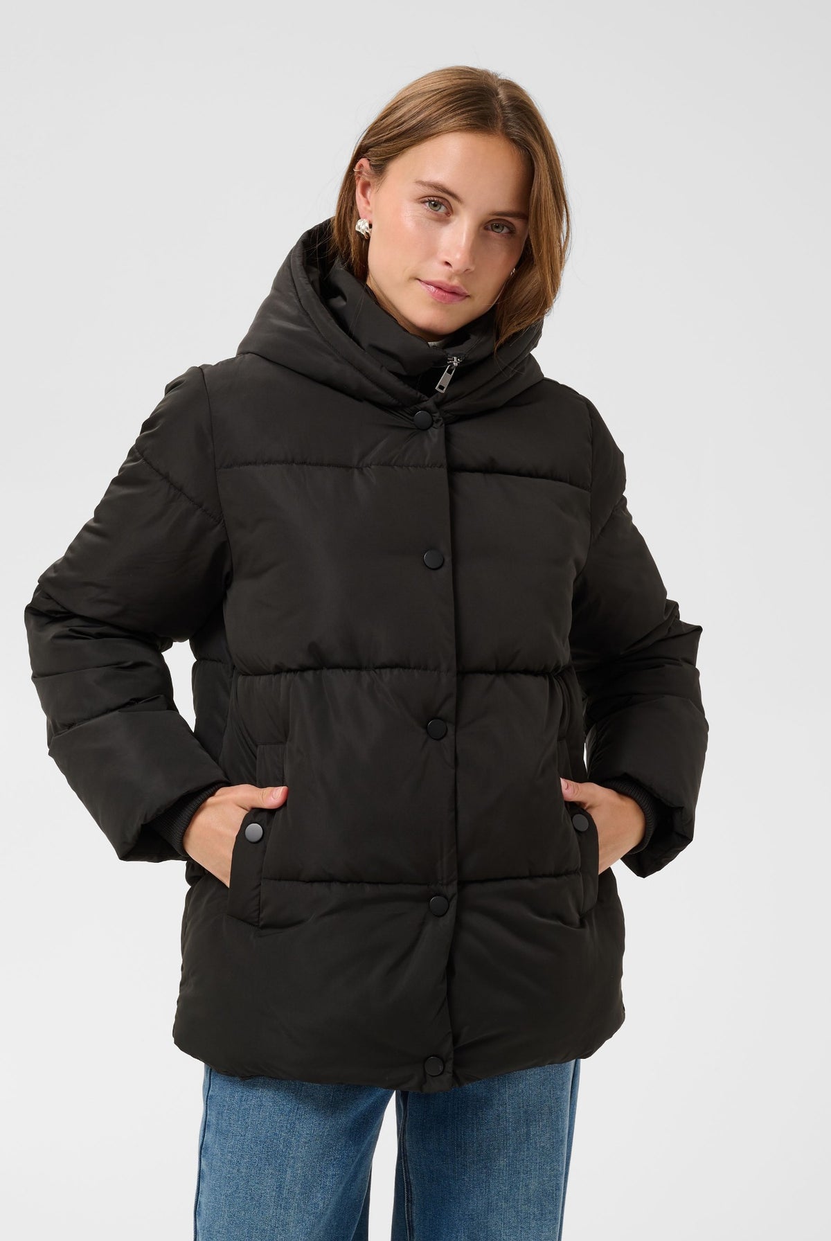 KAyrsa vadderad jacka svart djup - 100121 - 10513020