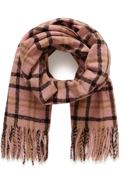 KAwillow Rutig halsduk Rose Pink/Multi Check - 100062 - 10513026 Thumbnail