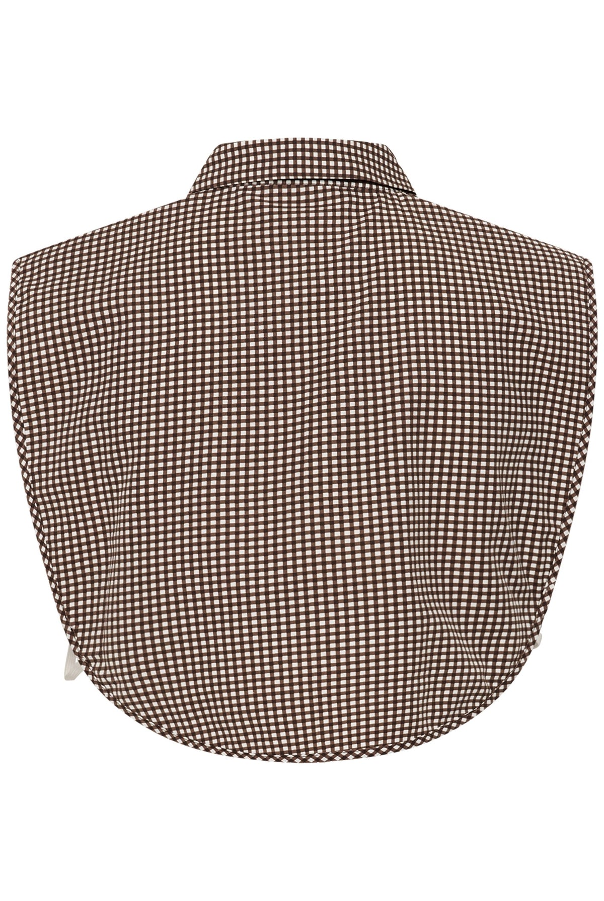 KAbine rutig krage Coffee Bean/Chalk Checks - 100 - 10513031