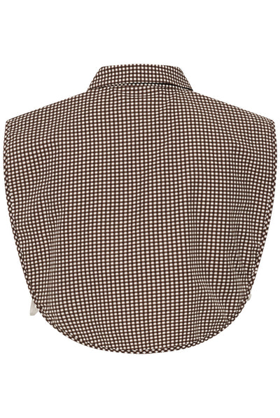 KAbine rutig krage Coffee Bean/Chalk Checks - 100 - 10513031 Thumbnail