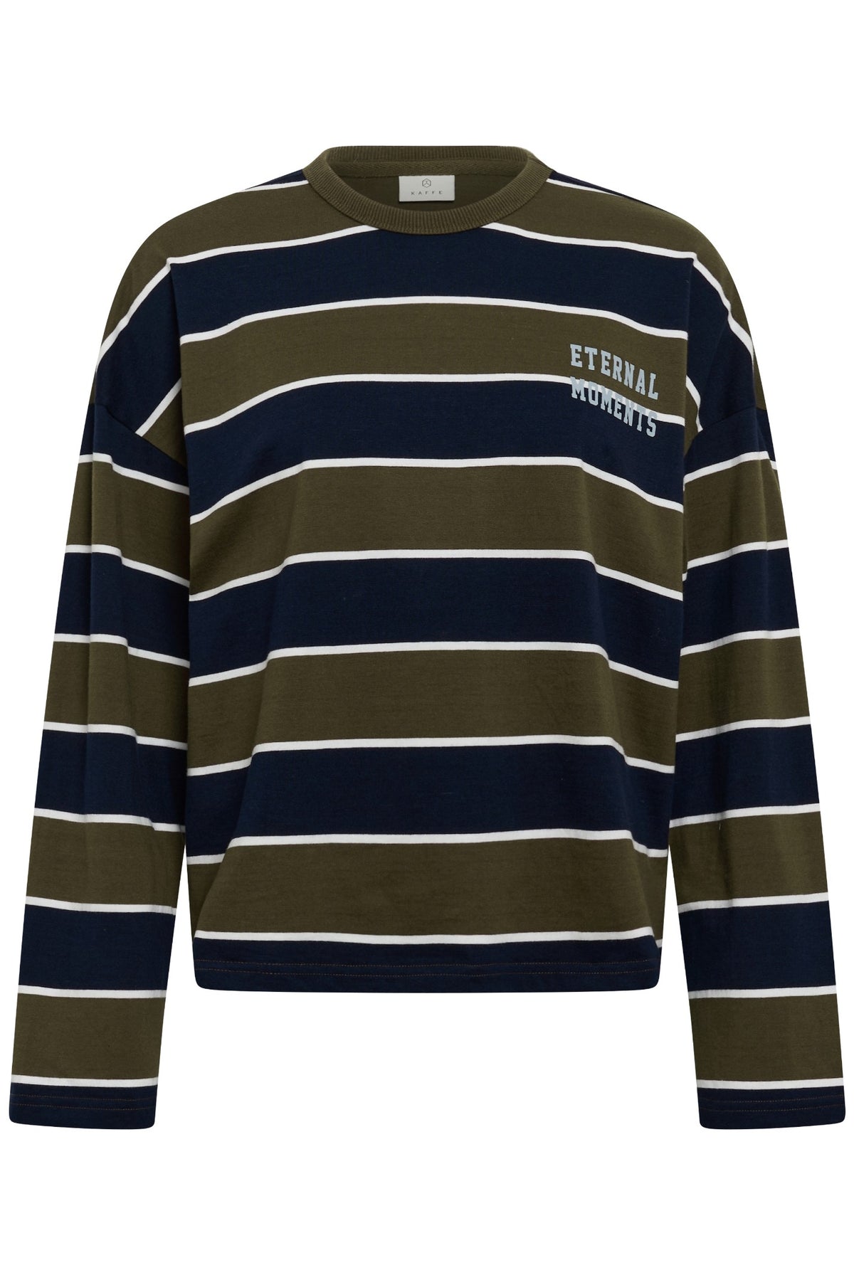 KAelona LS T-Shirt Olive / Midnight Wide Stripe - - 10513133