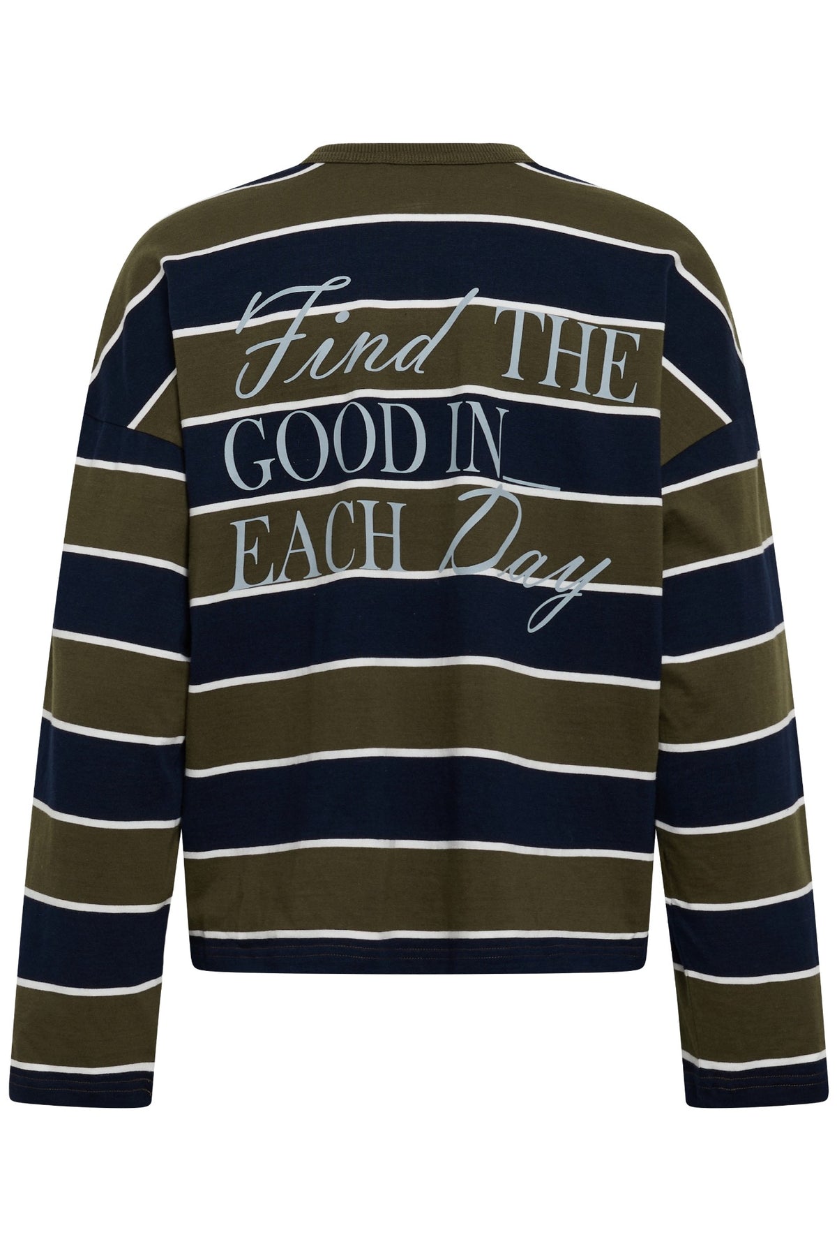 KAelona LS T-Shirt Olive / Midnight Wide Stripe - - 10513133
