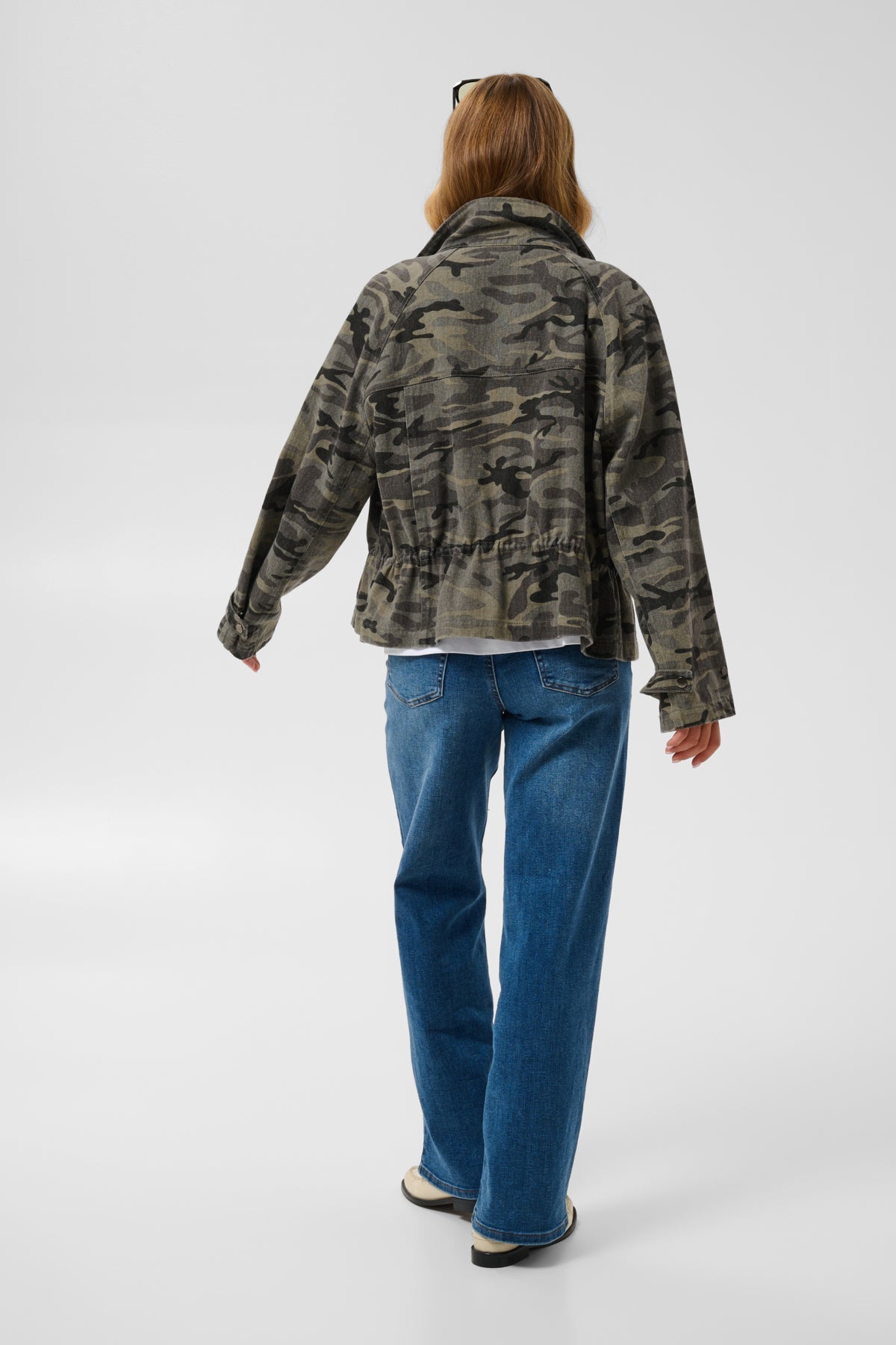 KAlilana Cargo Jacket Grå / Beige Kamouflagemönster - 10513243