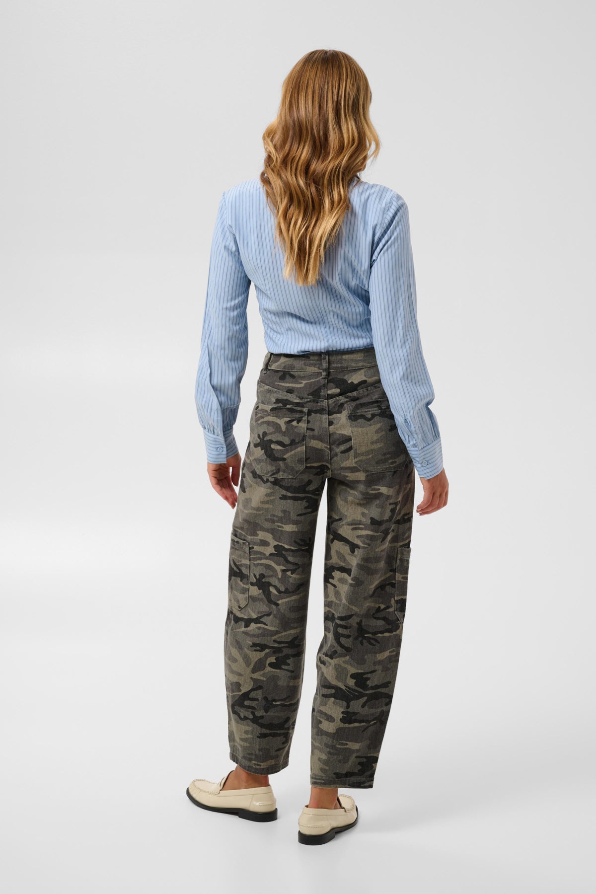 KAlilana Cargo Pants Grå / Beige Camouflagemönster - 10513244
