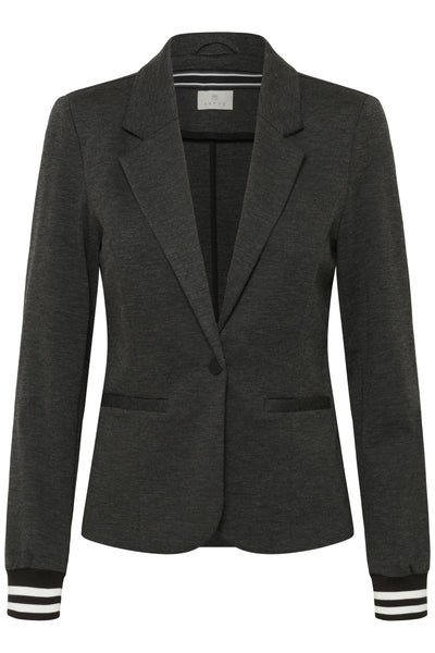 Kinnie Blazer Gråmelerad - Svart/Kritrandig Thumbnail