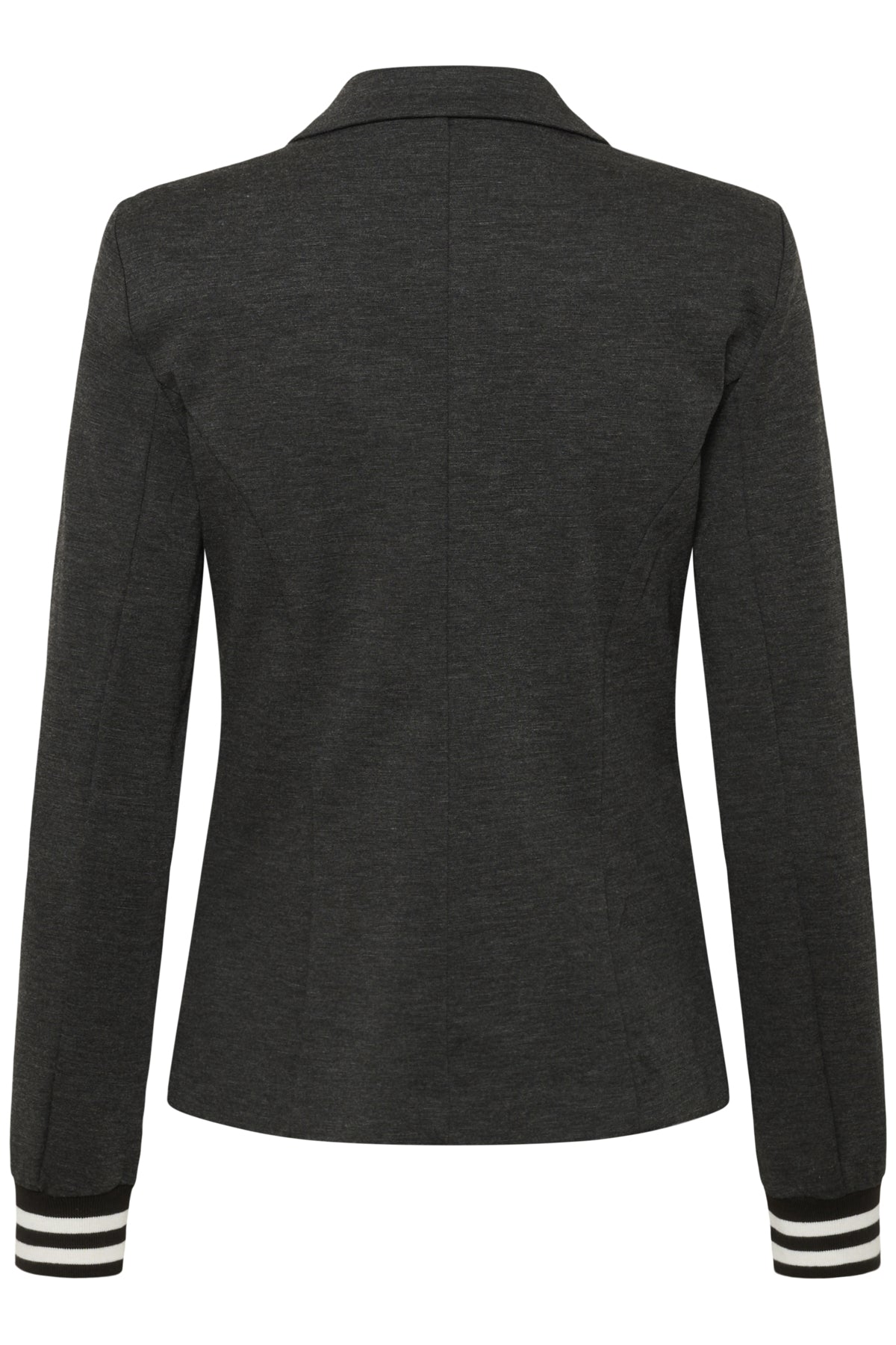 Kinnie Blazer Gråmelerad - Svart/Kritrandig