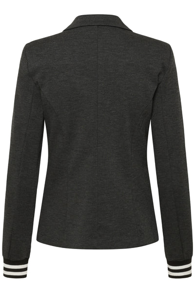 Kinnie Blazer Gråmelerad - Svart/Kritrandig Thumbnail