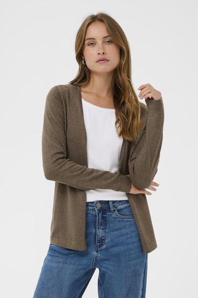 KAfenia Astrid Cardigan 10551503 Morel Melange Thumbnail