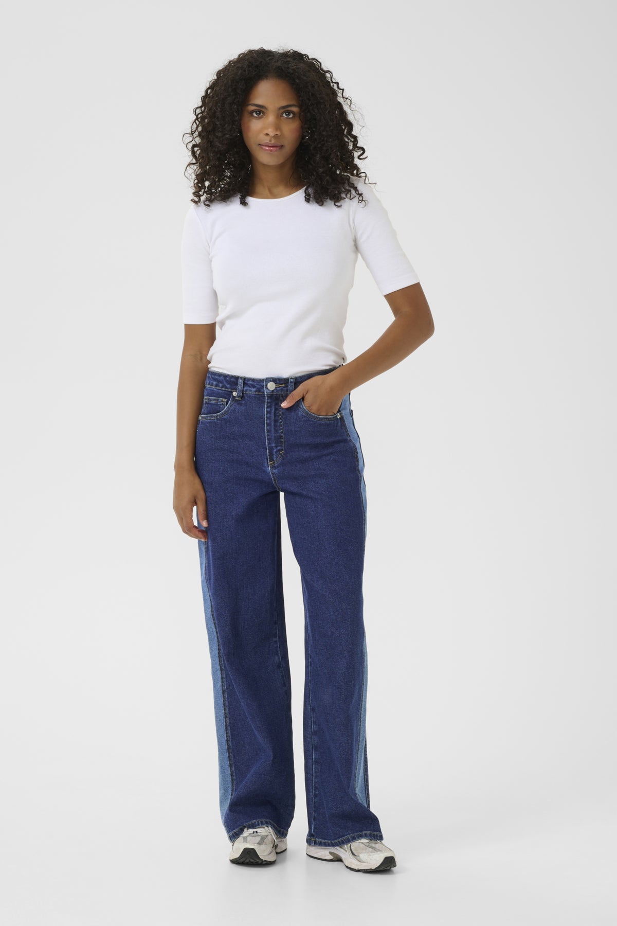 KAsandra High Waist Jeans Medium Blue Denim - 10552390