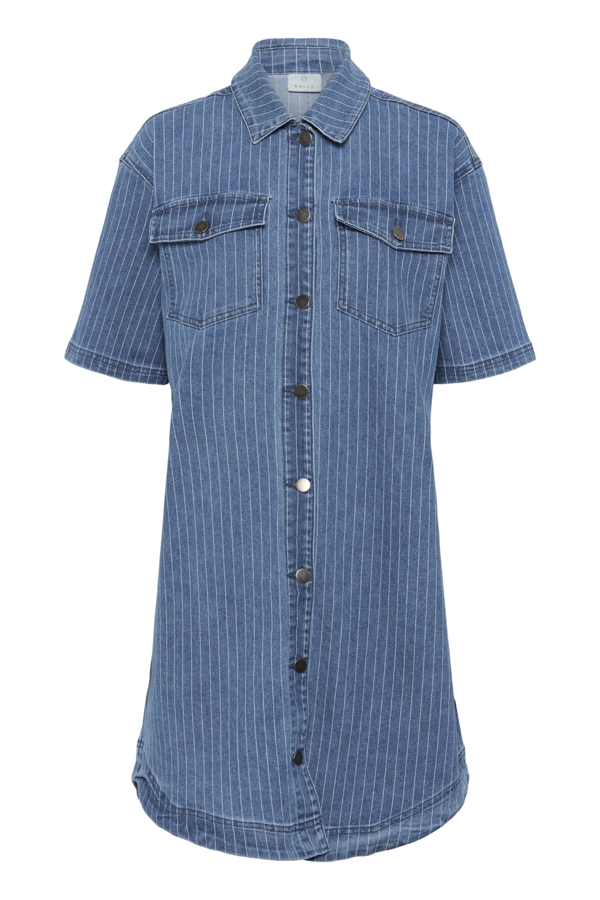 KAreece Jeansklänning Medium Blue Denim Pinstripe - 10552418