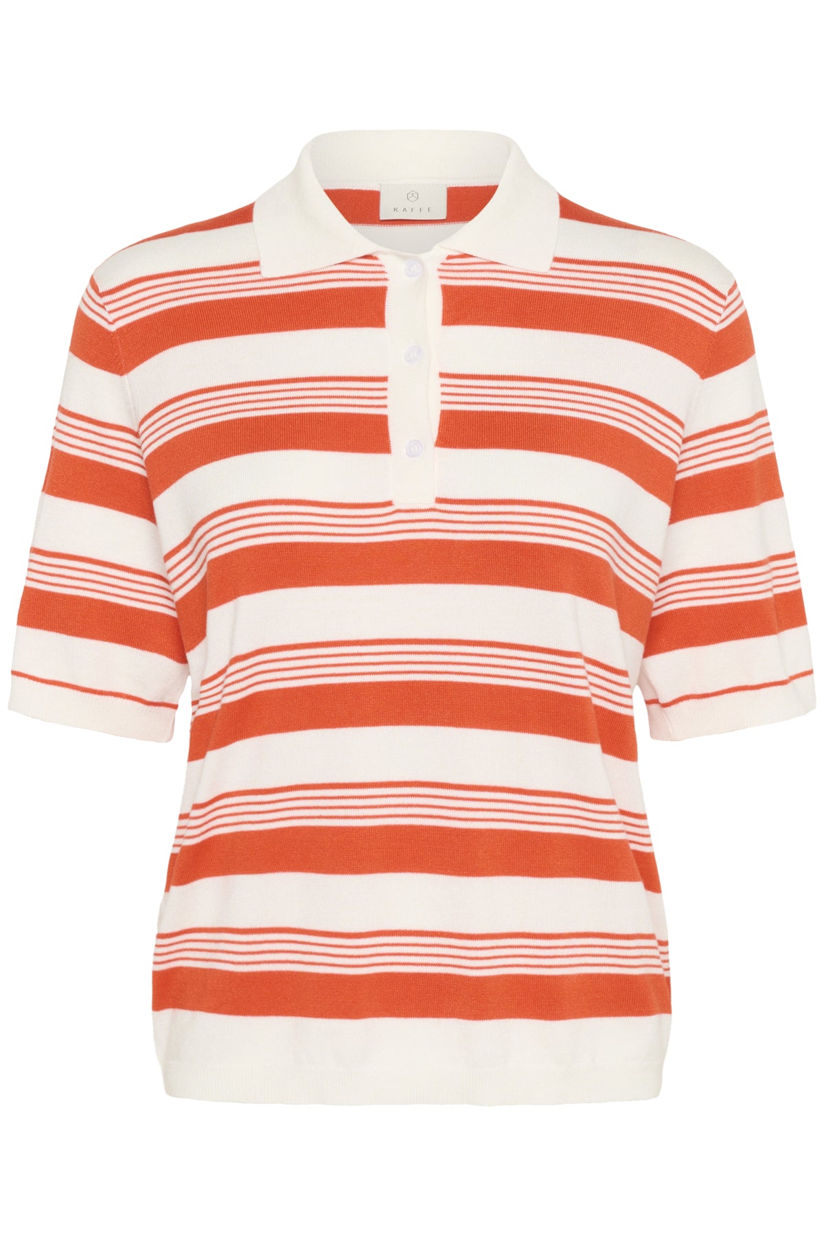 KAlizza Basic Polo Pullover Grenadine M. Chalk multi-ränder - 10552426