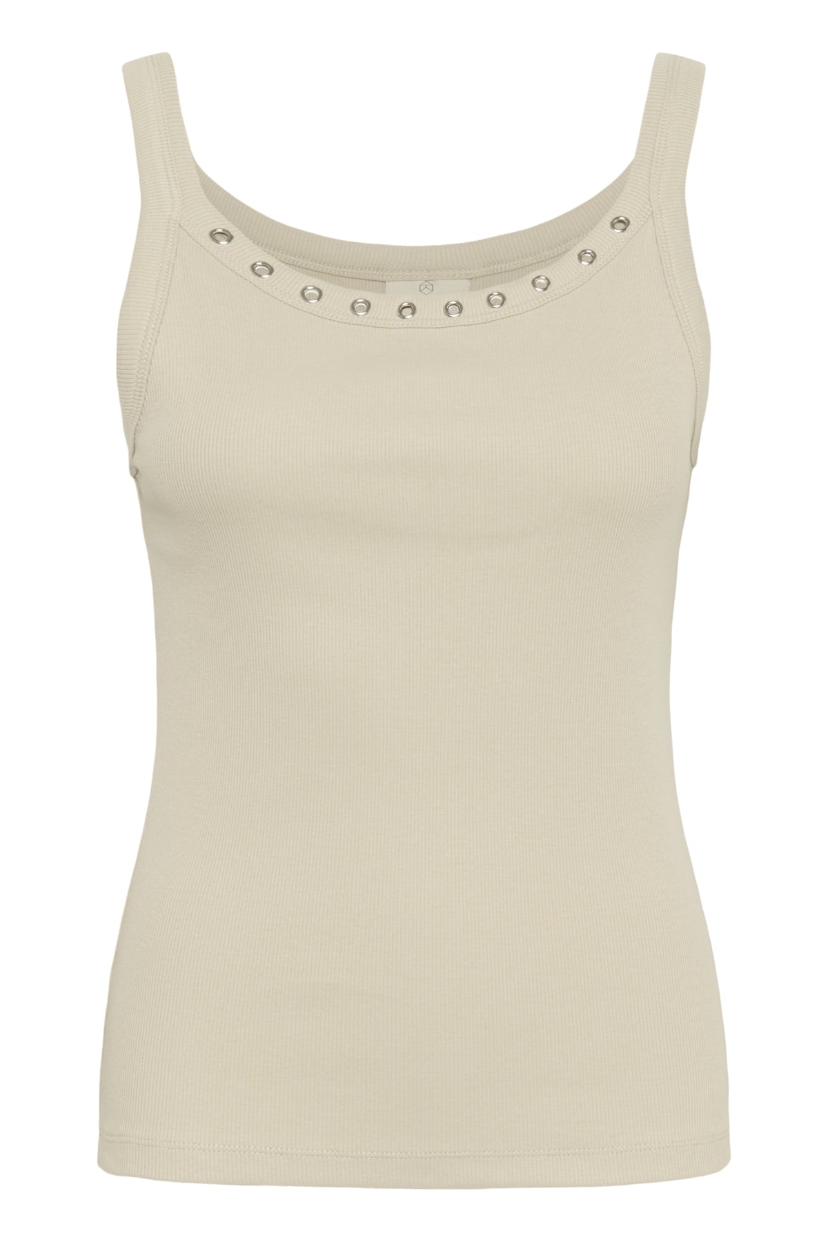 KAcarna Eyelets Tank Top Feather Gray - 10552428
