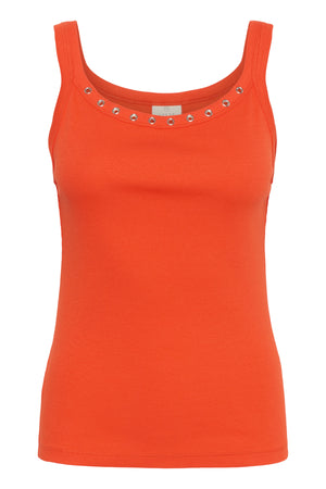 KAcarna Eyelets Tank Top GRENADINE - 10552428