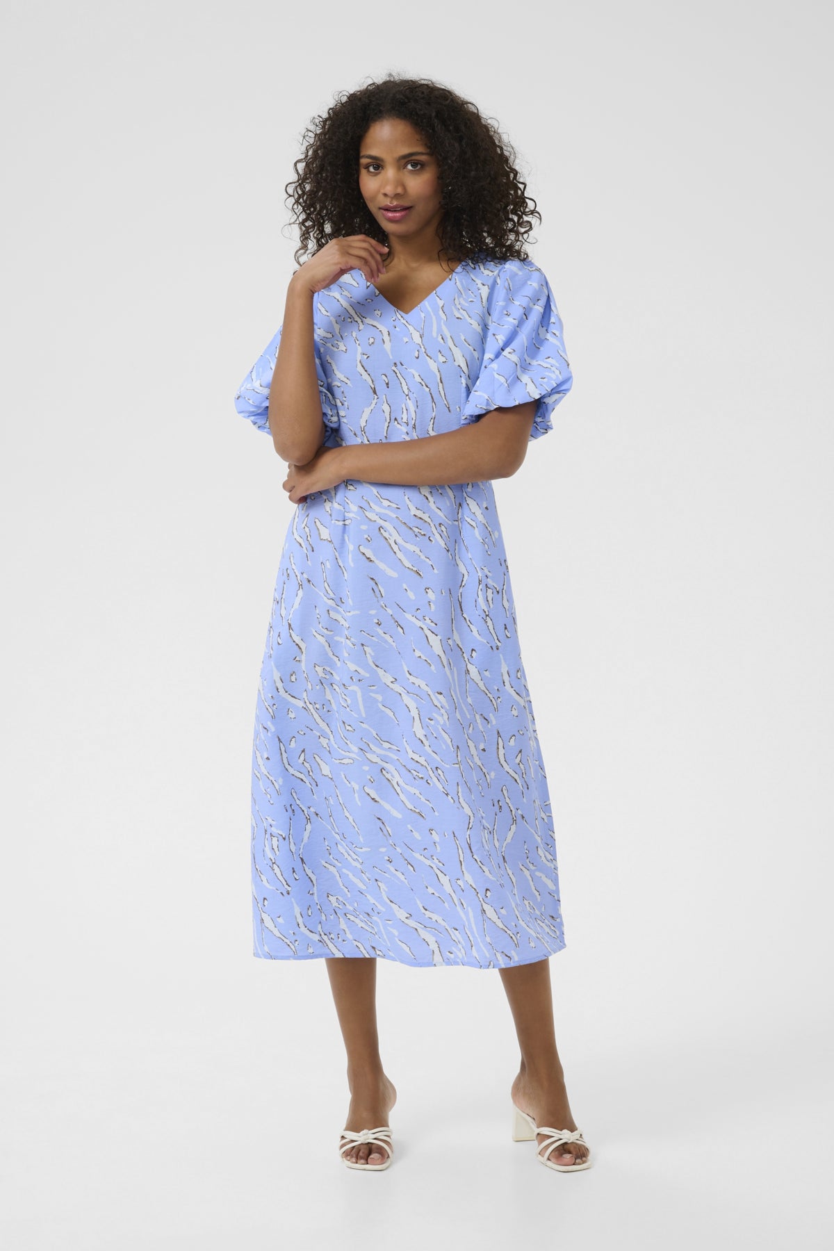 KAhannah Midi-klänning Vista Blue W.Nantucket AOP - 10552439