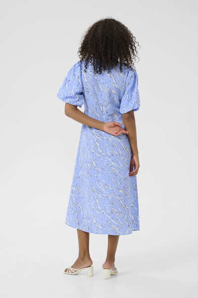 KAhannah Midi-klänning Vista Blue W.Nantucket AOP - 10552439 Thumbnail
