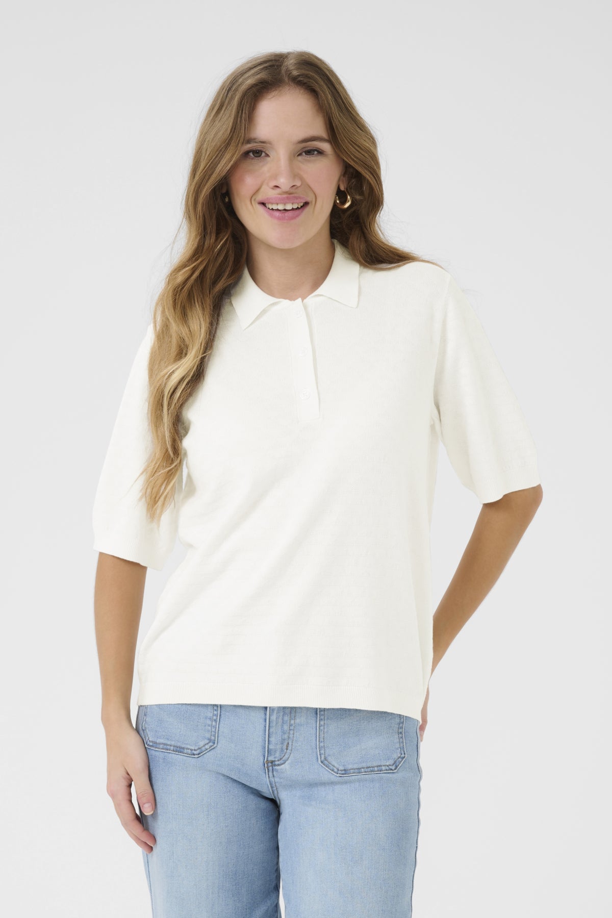 KAolivia Polotröja Chalk - 10552451