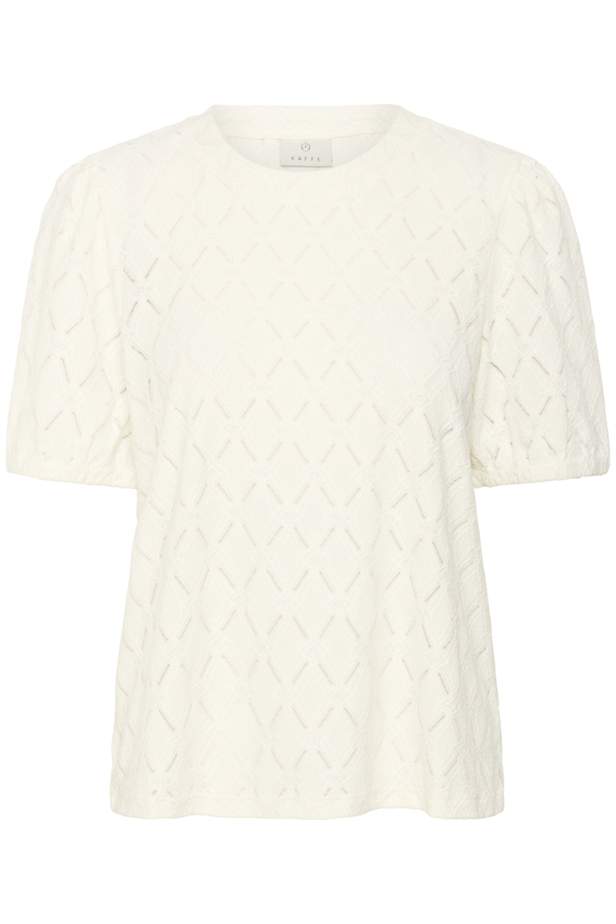 KAtine Short SL Lace Blouse Chalk - 10552453